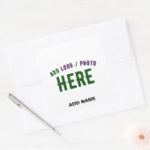 STIJLVOL MODERN WIT GEVERIFIEERD BRANDED VIERKANTE STICKER (Envelop)
