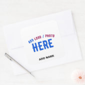 STIJLVOL MODERN WIT GEVERIFIEERD BRANDED VIERKANTE STICKER (Envelop)