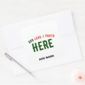 STIJLVOL MODERN  WIT GEVERIFIEERD BRANDED VIERKANTE STICKER (Envelop)