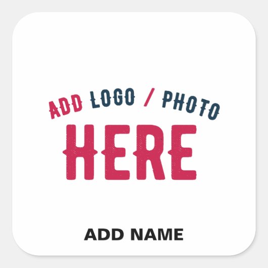 STIJLVOL MODERN WIT GEVERIFIEERD BRANDED VIERKANTE STICKER (Voorkant)