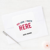 STIJLVOL MODERN WIT GEVERIFIEERD BRANDED VIERKANTE STICKER (Envelop)