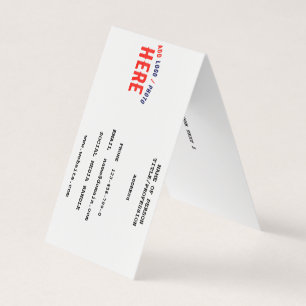 STIJLVOL MODERN WIT GEVERIFIEERD BRANDED VISITEKAARTJE