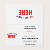 STIJLVOL MODERN  WIT GEVERIFIEERD BRANDED VISITEKAARTJE (Buitenkant ongevouwen)