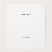 STIJLVOL MODERN  WIT GEVERIFIEERD BRANDED VISITEKAARTJE (Binnenkant ongevouwen)