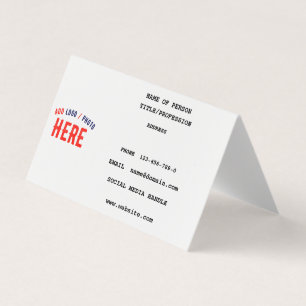 STIJLVOL MODERN WIT GEVERIFIEERD BRANDED VISITEKAARTJE