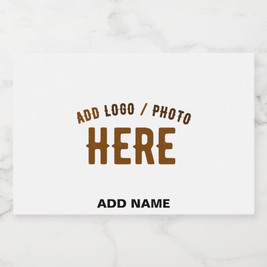 STIJLVOL MODERN WIT GEVERIFIEERD BRANDED VOEDSELCONTAINER ETIKET (Enkel label)