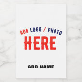 STIJLVOL MODERN  WIT GEVERIFIEERD BRANDED WIJN ETIKET (Enkel label)