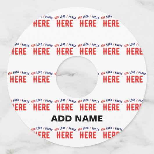 STIJLVOL MODERN WIT GEVERIFIEERD BRANDED WIJNGLASLABEL (Voorkant)