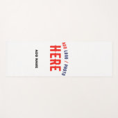 STIJLVOL MODERN  WIT GEVERIFIEERD BRANDED YOGAMAT (Voorkant (horizontaal))