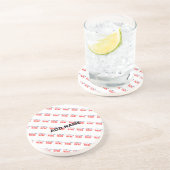 STIJLVOL MODERN WIT GEVERIFIEERD BRANDED ZANDSTEEN ONDERZETTER (Zijkant)