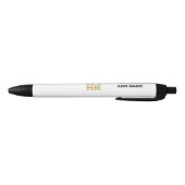 STIJLVOL MODERN WIT GEVERIFIEERD BRANDED ZWARTE INKT PEN (Bodem)