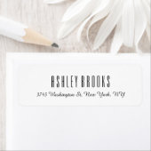 Stijlvol Modern Wit Plain Elegant Uniek Etiket (Insitu)