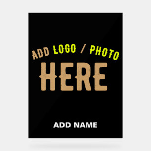 STIJLVOL MODERN  ZWART GEVERIFIEERD BRANDED ACRYL BORD
