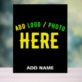 STIJLVOL MODERN ZWART GEVERIFIEERD BRANDED ACRYL BORD (Neutraal)