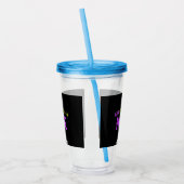 STIJLVOL MODERN ZWART GEVERIFIEERD BRANDED ACRYL DRINKBEKER (Links)