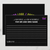 STIJLVOL MODERN ZWART GEVERIFIEERD BRANDED ADVIESKAART (Voorkant / Achterkant)