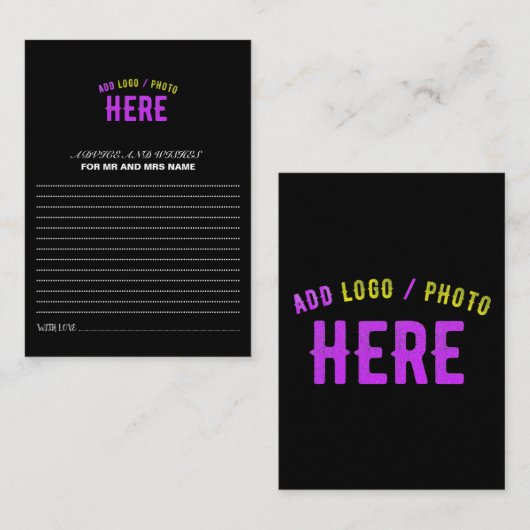 STIJLVOL MODERN  ZWART GEVERIFIEERD BRANDED ADVIESKAART (Voorkant / Achterkant)