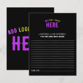 STIJLVOL MODERN  ZWART GEVERIFIEERD BRANDED ADVIESKAART (Voorkant / Achterkant)