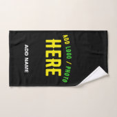 STIJLVOL MODERN  ZWART GEVERIFIEERD BRANDED BAD HANDDOEK (Handdoek)