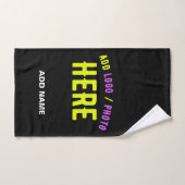 STIJLVOL MODERN  ZWART GEVERIFIEERD BRANDED BAD HANDDOEK (Handdoek)