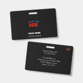 STIJLVOL MODERN  ZWART GEVERIFIEERD BRANDED BADGE (Voor- en achterkant)