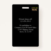 STIJLVOL MODERN  ZWART GEVERIFIEERD BRANDED BADGE (Achterkant)