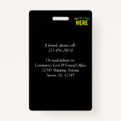 STIJLVOL MODERN ZWART GEVERIFIEERD BRANDED BADGE (Achterkant)