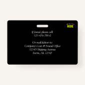 STIJLVOL MODERN  ZWART GEVERIFIEERD BRANDED BADGE (Achterkant)