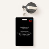 STIJLVOL MODERN  ZWART GEVERIFIEERD BRANDED BADGE (Achterkant met intrekbare)