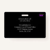 STIJLVOL MODERN ZWART GEVERIFIEERD BRANDED BADGE (Achterkant)