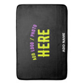 STIJLVOL MODERN ZWART GEVERIFIEERD BRANDED BADMAT (Voorkant Verticaal)