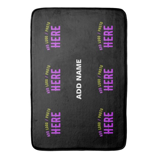 STIJLVOL MODERN  ZWART GEVERIFIEERD BRANDED BADMAT (Voorkant Verticaal)