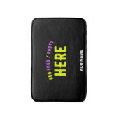 STIJLVOL MODERN  ZWART GEVERIFIEERD BRANDED BADMAT (Voorkant Verticaal)