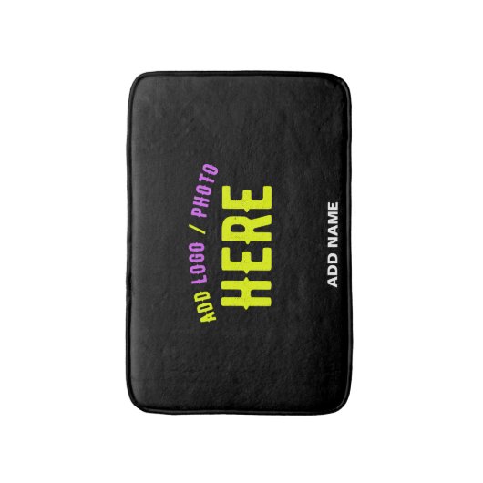 STIJLVOL MODERN ZWART GEVERIFIEERD BRANDED BADMAT (Voorkant Verticaal)