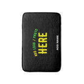 STIJLVOL MODERN ZWART GEVERIFIEERD BRANDED BADMAT (Voorkant Verticaal)