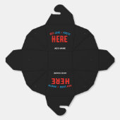 STIJLVOL MODERN  ZWART GEVERIFIEERD BRANDED BEDANKDOOSJES (Ongevouwen)