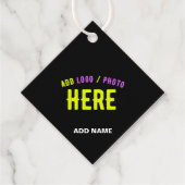 STIJLVOL MODERN  ZWART GEVERIFIEERD BRANDED BEDANKJES LABELS (Voorkant)