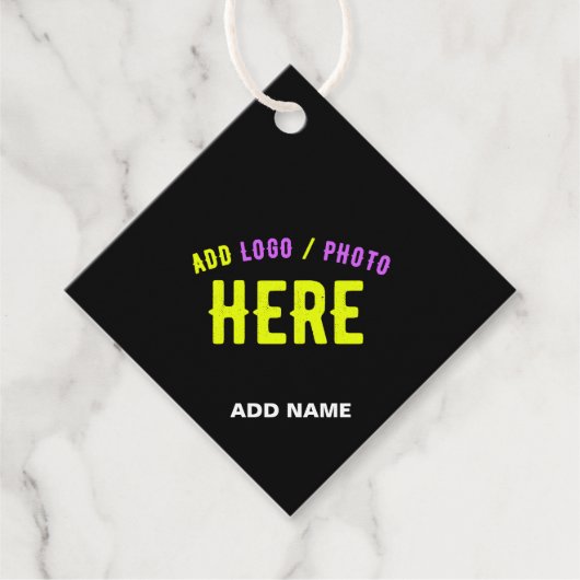 STIJLVOL MODERN  ZWART GEVERIFIEERD BRANDED BEDANKJES LABELS (Voorkant)