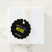 STIJLVOL MODERN  ZWART GEVERIFIEERD BRANDED BEDANKJES LABELS (In situ)