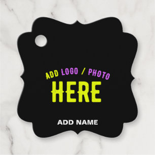 STIJLVOL MODERN  ZWART GEVERIFIEERD BRANDED BEDANKJES LABELS