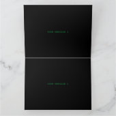 STIJLVOL MODERN  ZWART GEVERIFIEERD BRANDED BEDANKKAART (Binnen)