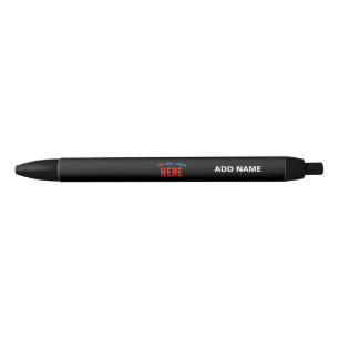 STIJLVOL MODERN ZWART GEVERIFIEERD BRANDED BLAUWE INKT PEN