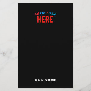 STIJLVOL MODERN ZWART GEVERIFIEERD BRANDED BRIEFPAPIER