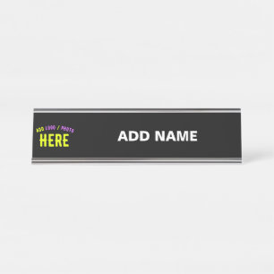 STIJLVOL MODERN ZWART GEVERIFIEERD BRANDED BUREAU NAAMBORDJE
