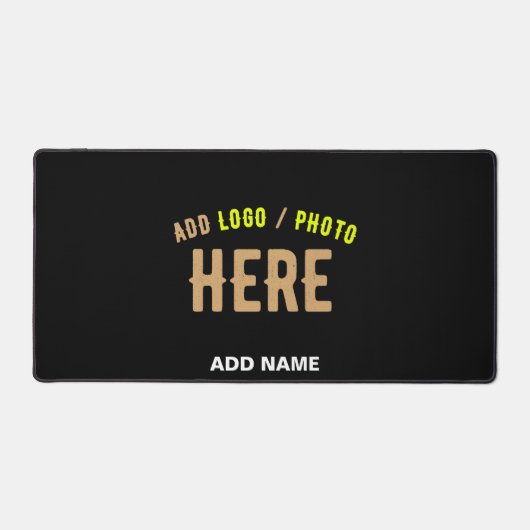 STIJLVOL MODERN ZWART GEVERIFIEERD BRANDED BUREAUMAT (Voorkant)