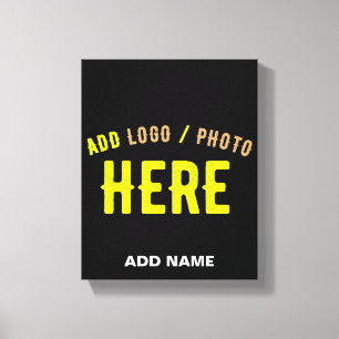 STIJLVOL MODERN ZWART GEVERIFIEERD BRANDED CANVAS AFDRUK