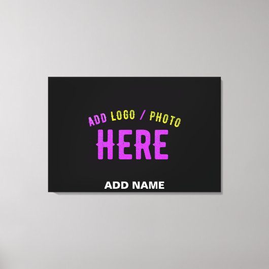STIJLVOL MODERN ZWART GEVERIFIEERD BRANDED CANVAS AFDRUK (Voorkant)