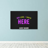 STIJLVOL MODERN ZWART GEVERIFIEERD BRANDED CANVAS AFDRUK (Insitu (Houten vloer))