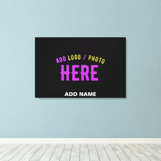 STIJLVOL MODERN  ZWART GEVERIFIEERD BRANDED CANVAS AFDRUK (Insitu (Houten vloer))