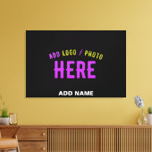 STIJLVOL MODERN ZWART GEVERIFIEERD BRANDED CANVAS AFDRUK (Insitu (Woonkamer))